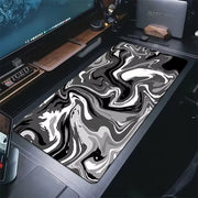 Tapis de Bureau XXL Imperméable | Microfibre Antidérapant | Clavier & Souris | Fluid Art